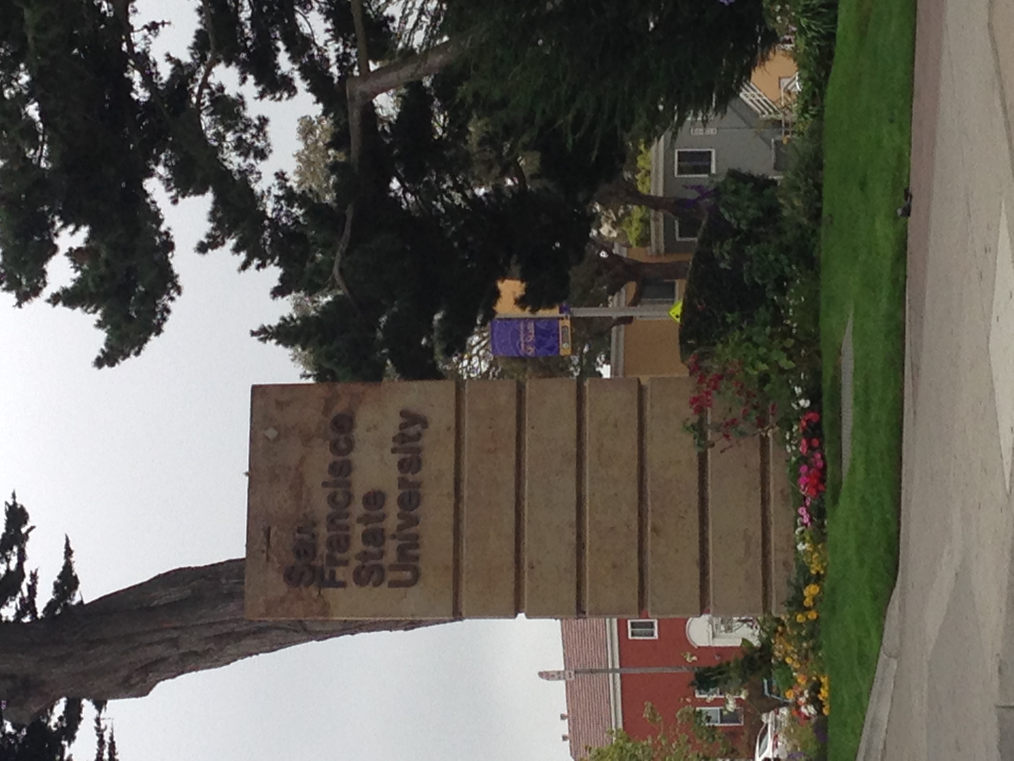 San Francisco State University sign