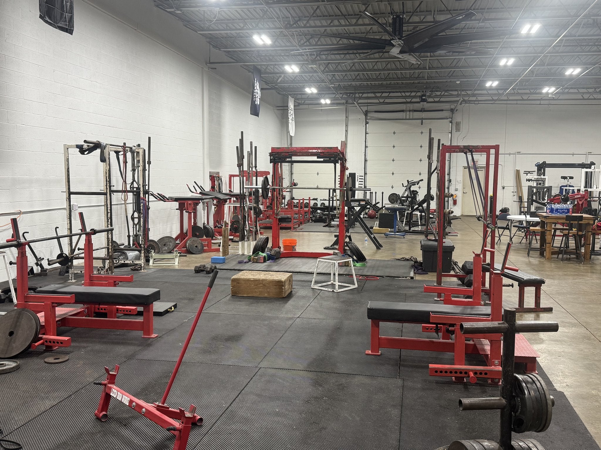 Original Westside Barbell gym training floor